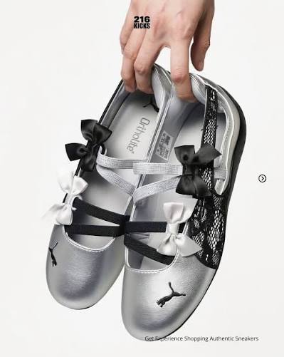 Puma Speedcat Ballet Lace “Silver Metallic Black”